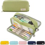 Kalanka - trousse a crayons pour adolescents et filles - 3 compartiments - grande capacit - pour l'cole ...