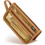 Kalanka - trousse a crayons en maille filet avec poign�e et fermeture eclair - double couche transparente ...