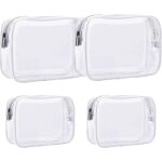 Kalanka - trousse de toilette transparente, 4 pi�ces pour voyage, pochette convient pour les vacances, ...