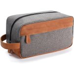 Kalanka - trousse de toilette de voyage pour homme, trousse de rasage a suspendre en cuir synthtique ...