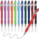 Kalhj - lot de 12 stylos a bille doux au toucher avec pointe de stylet lisse 1. 0 - encre noire pour ...