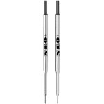Kalhj - lot de 2 recharges pour stylo a bille compatibles avec papermate (encre noir)