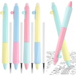 Kalhj - 4 pièces stylo effacables, stylo a bille effaçable noir 0. 5mm, stylo encre gel effacable avec ... Kalhj - 4 pièces stylo effacables, stylo a bille effaçable noir 0. 5mm, stylo encre gel effacable avec ...