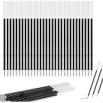 Kalhj - 40 pice recharge de stylo rtractables 0, 7mm remplacement recharges recharge stylo bille recharges ...