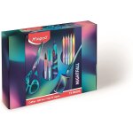 Kalhj - coffret cadeau 11 pices nightfall - 1 ciseaux + 1 taille - crayon + 1 crayon graphite + 2 feutres ...