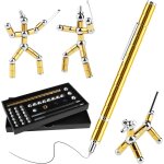Kalhj - magnetique stylo a'imant, fidget pen, cratifs drle magic stylo a bille polar pen, scadeaux ...