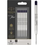 Kalhj - recharges pour stylo bille - pointe moyenne - encre noire quinkflow - lot de 6