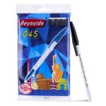 Kalhj - reynolds 045 lot de 10 stylos a bille noirs avec prise en main confortablestylos a bille noirs ...