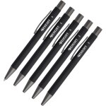 Kalhj - stylo a bille primesoft, 5 pices, noir, a bille haut de gamme en aluminium, encre indlbile ...