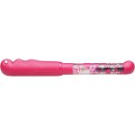 Kalhj - stylo plume base kid, dbutants, plume rose de transparent avec motif princesse