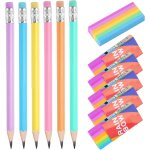 Kalop - lot de 12 gommes et crayons a papier - gomme arc - en - ciel et crayon triangulaire 2b - pour ... Kalop - lot de 12 gommes et crayons a papier - gomme arc - en - ciel et crayon triangulaire 2b - pour ...