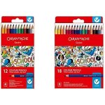 Kalop - caran d ache lot de 18 crayons de couleur school, lot de 18