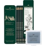 Kalop - castell 119063 lot de 6 crayons a papier castell 9000 + gomme a modeler