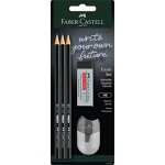 Kalop - exam 111183 lot de 3 crayons a papier duret hb 1111 avec taille - crayon et gomme noir