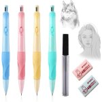 Kalop - porte mine 2mm lot de 4 porte - mines pastel dans un etui 2mm lot de 8 mines de rechange hb 1 ...