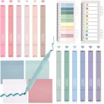 Kalqz - lot de 12 surligneurs pastel - 600 feuilles de notes adhésives transparentes - avec kit de marqueurs ... Kalqz - lot de 12 surligneurs pastel - 600 feuilles de notes adhésives transparentes - avec kit de marqueurs ...