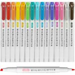 Kalqz - surligneurs pastel, 15pcs surligneurs de couleur a double extrémité tête pastel esthétiques, ... Kalqz - surligneurs pastel, 15pcs surligneurs de couleur a double extrémité tête pastel esthétiques, ...