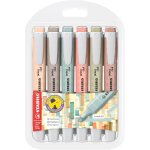 Kalqz - swing cool naturecolors - surligneur - pochettex6 surligneurs pastel couleurs nature