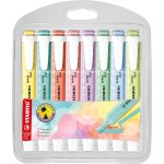 Kalqz - swing cool pastel - surligneur - pochettex8 surligneurs - coloris assortis
