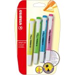 Kalqz - swing cool - surligneur - blisterx4 surligneurs fluo - jaune, vert, bleu, rose
