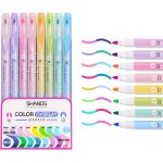 Kalqz - tdual tips lot de 8 surligneurs colorés empilés pour journal, planificateur de bible, notes, ... Kalqz - tdual tips lot de 8 surligneurs colorés empilés pour journal, planificateur de bible, notes, ...