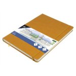 Kangaro cahier de croquis, couverture pu rigide, a4, ocre