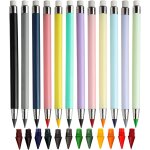 Kaojl - 12 pièces crayon sans encre, crayon eternel infinity avec gomme avec 12 tête remplaçable portables ... Kaojl - 12 pièces crayon sans encre, crayon eternel infinity avec gomme avec 12 tête remplaçable portables ...