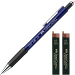 Kaojl - 1345 51 porte - mines grip 0, 5 mm (bleu avec 24 mines de rechange)