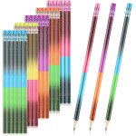 Kaojl - 30 pieces crayon 2b magique - crayon a couleur changeante, crayon gomme, crayon graphite, cadeau ...
