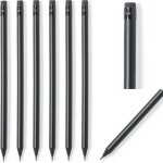 Kaojl - lot de 5 a 100 crayons noirs mats en bois avec gomme black edition hb, pr - affts, 19 cm de ...