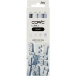 Kaojl - ciao shade set light cool gray, 3 marqueurs twin avec une pointe moyenne et une pointe brush, ...