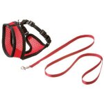 Karlie - mesh cat harness with leash kitten s - red / black (770. 1250)