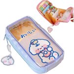 - kawaii etui ecole 2 en 1 en silicone souple, porte - stylos de table, fermeture a glissière, crayons ... - kawaii etui ecole 2 en 1 en silicone souple, porte - stylos de table, fermeture a glissière, crayons ...