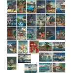 Kawoq - lot de 30 cartes postales, cartes postales anciennes, decorative postcards, carte postale du ...