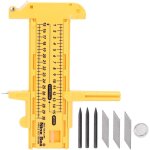 Kaxdl - 10 - 300mm haute qualité jaune pvc plastique compas réglable cercle cutter outil de coupe Kaxdl - 10 - 300mm haute qualité jaune pvc plastique compas réglable cercle cutter outil de coupe