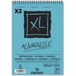 Kaxdl - lot de 2 - xl aquarelle album spirale microperfor, a5, 20 feuilles, grain fin 300 g
