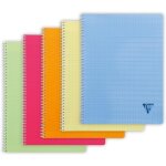 Kaxdl - 328315c collection linicolor fresh un cahier a spirale - 24x32 cm - 100 pages grands carreaux ...