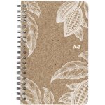 Kaxdl - 83548c - un carnet rpertoire a spirale couverture papier a base de coques de cacao 11x17 cm ...