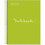 Kaxdl - cahier a4 carnet de notes emotions, 120 feuilles 90 g / m, grille 5x5 mm, 5 bandes de couleur, ...