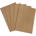 Kaxdl - cahiers, format a5 journal kraft couverture notebook lot de 5 carnet dessin bloc notes pour bureau ...