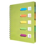 Kaxdl - cahier avec intercalaire, cahier spirale a5 journal avec 5 onglets de couleur, cahier a5 spirale, ... Kaxdl - cahier avec intercalaire, cahier spirale a5 journal avec 5 onglets de couleur, cahier a5 spirale, ...