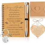 Kaxdl - ensemble de 5 pices cadeaux pour les enseignants inclure cahier a spirale stylo a bille enveloppe ...