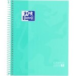 Kaxdl - europeanbook1 cahier quadrill a5 quadrill 5x5, couverture extra rigide, 80 feuilles, couleur ...