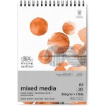Kaxdl - papier, pour technique mixte bloc spirale 250g a4 30f