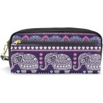 Keepers pouch sac a main cosm�tique maquillage sac fermeture eclair ethnique indien animal el�phant trousse ...