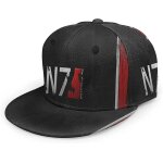 Kerota n ma ss eff ect casquette de baseball r�glable et d�contract�e avec impression 3d a visi�re plate, ...