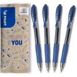 Khkui - - lot de 4 g2 stylos roller a encre gel rtractables et rechargeables - stylos en plastique recycl ...