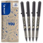 Khkui - - lot de 4 v - ball 07 - stylos roller a encre liquide pointe moyenne, ecriture fluide et prcise ...