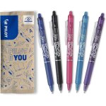 Khkui - - lot de 5 frixion ball clicker - stylo rtractable effaable a encre thermosensible - stylo ...