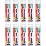 Khkui - cartouche stylo roller - lot x 10 recharges pour stylo encre gel palette - bleu